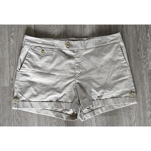 Banana Republic Womens Khaki Chino Shorts Size 14